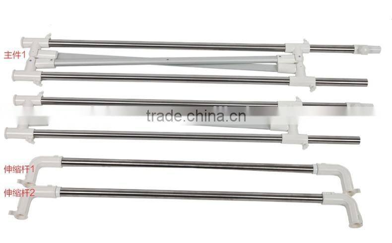 double pole heavy loading callapsible drying rack and clothes rack