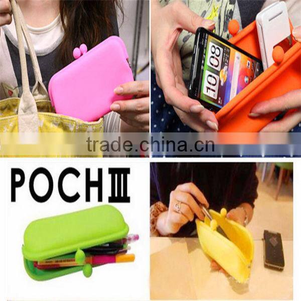 2014 NEW Promotional silicone coin purse china cheap silicone purse manufacturer