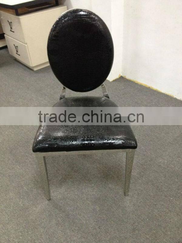 Luxury living room Furniture stainless steel chairs