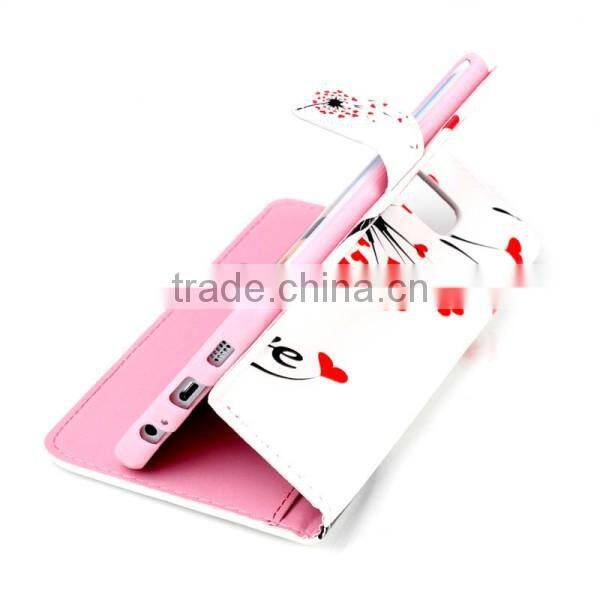 Fashion Painted Leather Case Flip Cover For Samsung S6 Edge Wallet Cases