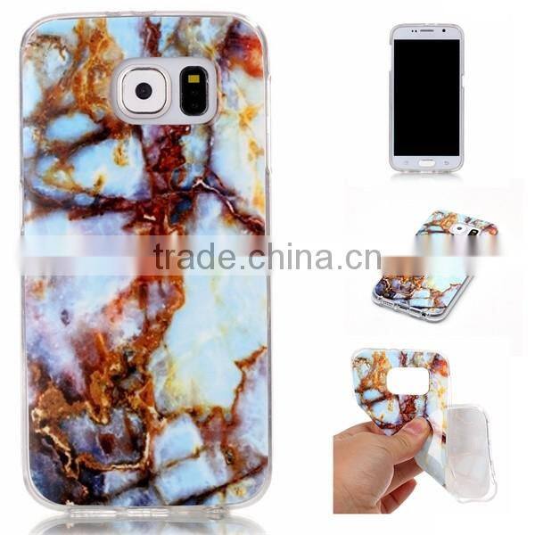 China phone case manufacturer, 2017 hot selling imd marble back cover for samsung s6 s6 edge