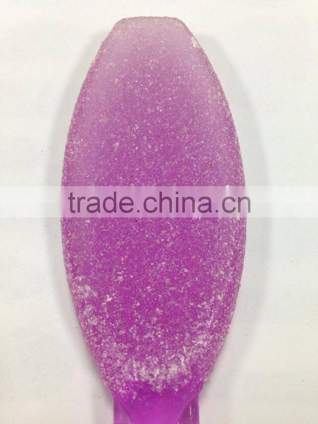 Colourful sandpaper foot file with plastic handle,pedicure foot file,smoother foot file