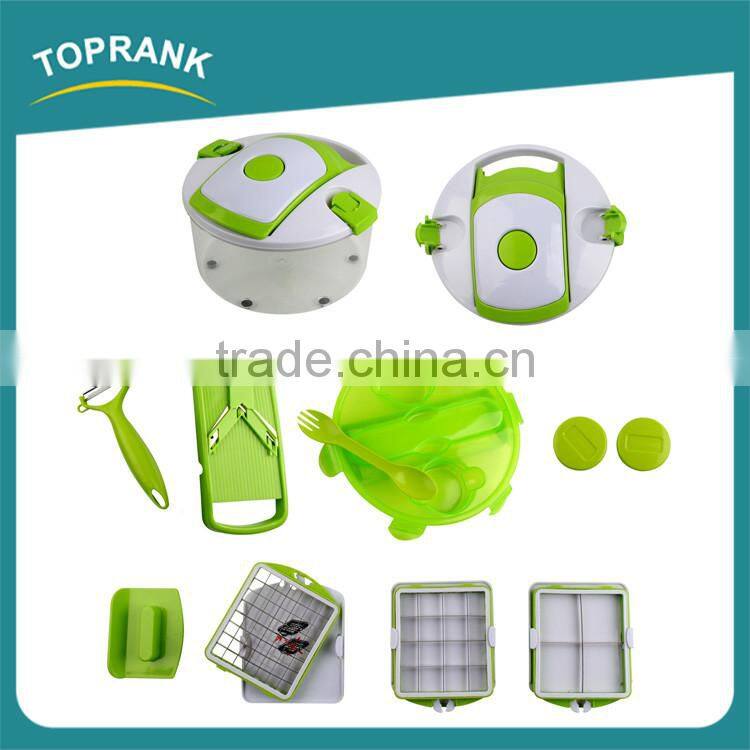 Mutil-function plastic chopped fruit vegetable peeler slicer cutter multi manual salad maker