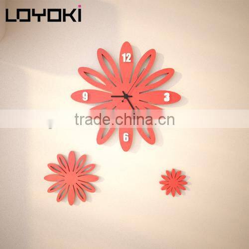 Creative petal wall clock