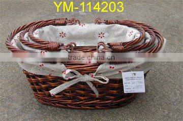 2016 Good design valentine mini wicker small shopping basket