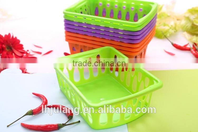 Useful plastic storage basket small size storage basket
