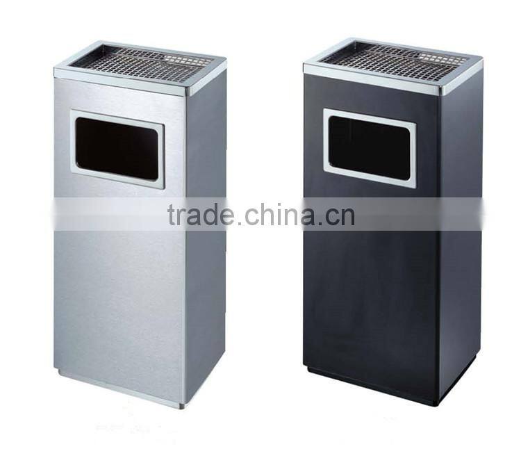 Cheap color code recycle bin square metal dustbin for sale BY-77