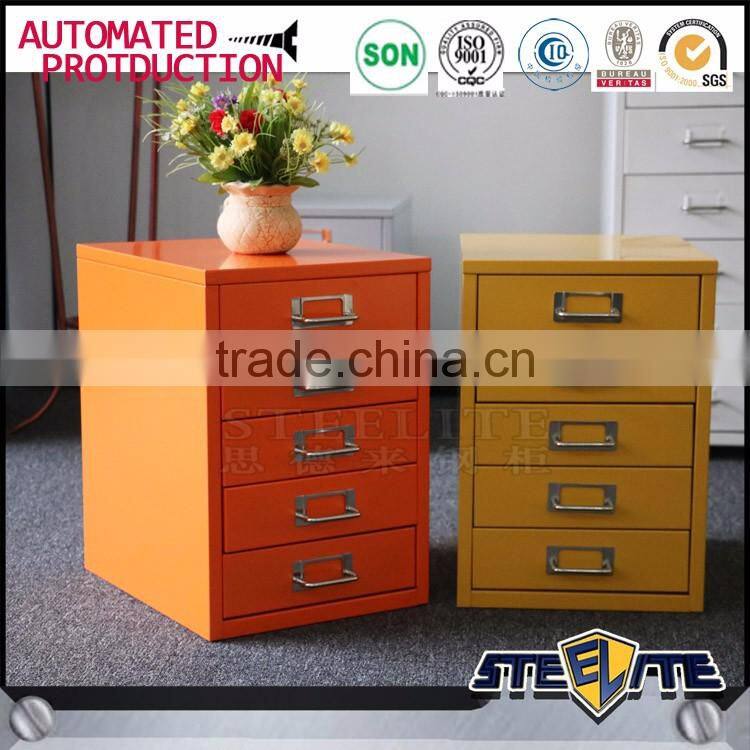 Australia hot sale living room furniture cheap bedside small metal 5 drawers cabinet