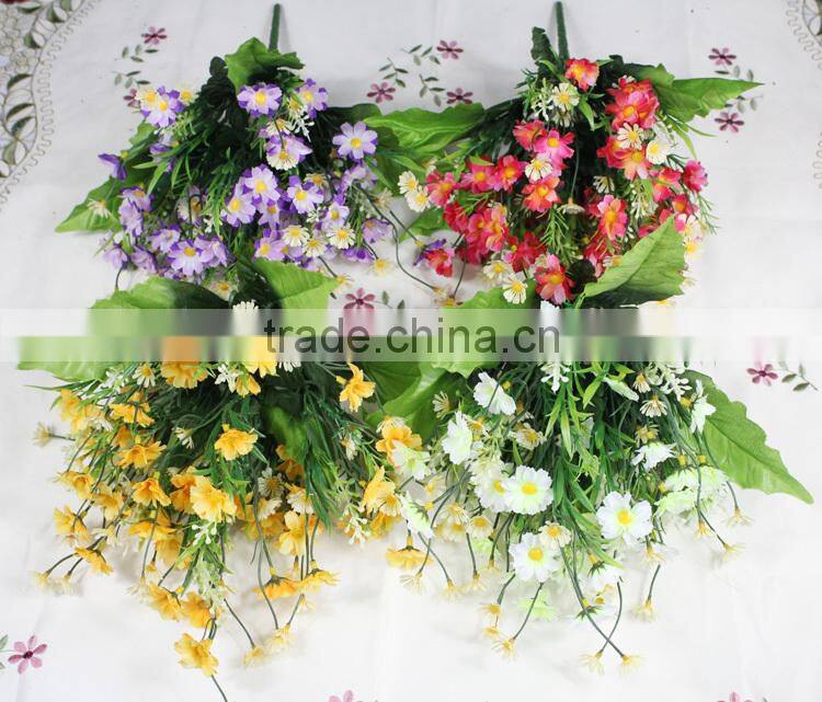Cheap artificial wildflower bouquet decorative landscaping lilac wildflower bouquet Foshan factory