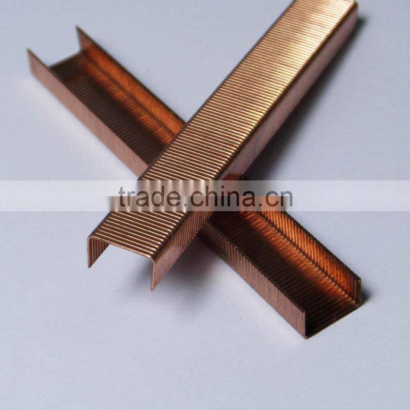 Office quality mini coppered staples 64