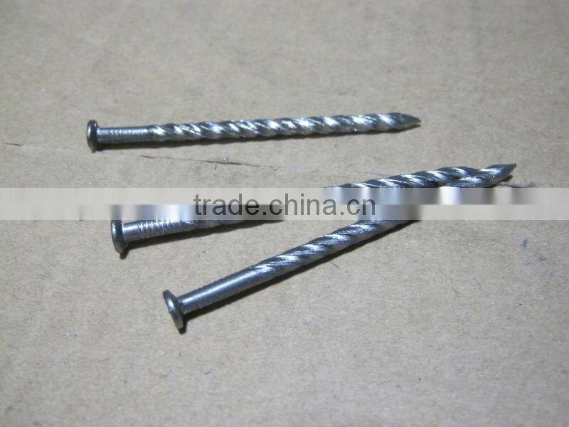 Galvanized spiral shank common iron flooring nails guangzhou factory