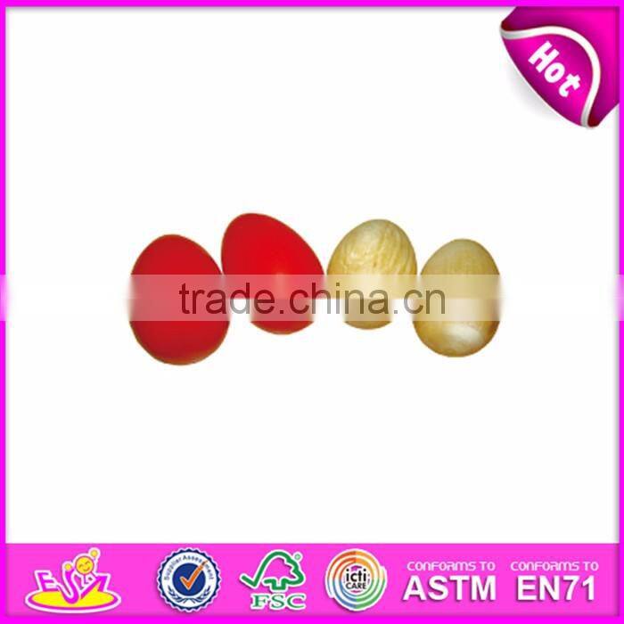 Customize shaker instruments baby mini wooden egg shaker instrument W07I079