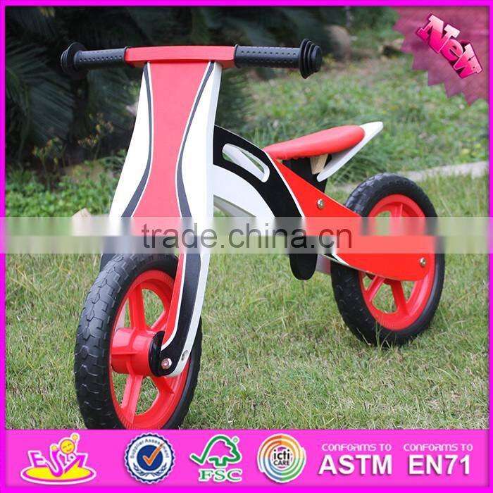 2016 new design preschool wooden balance bikes for toddlers W16C131