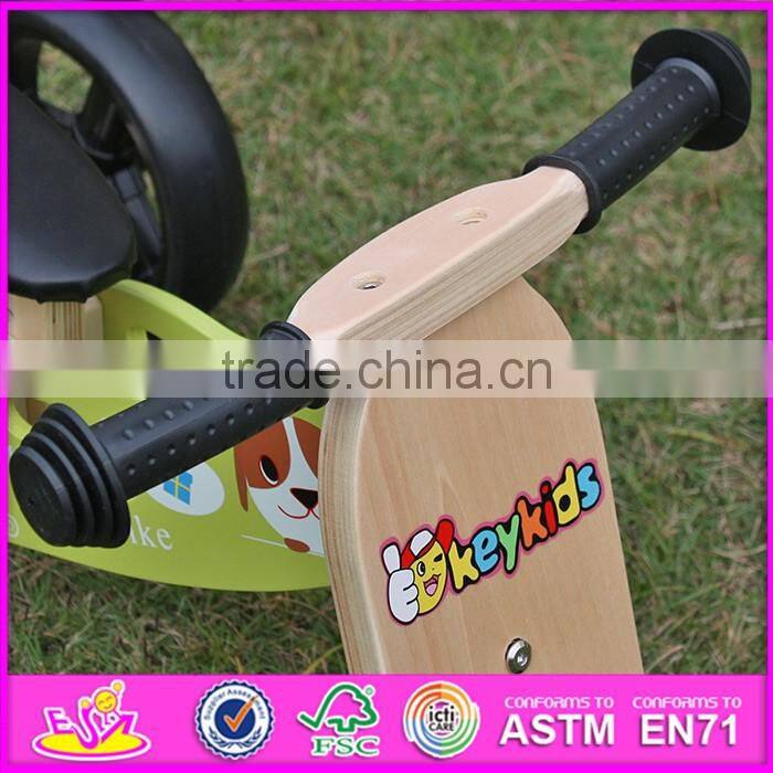 2016 new design 2 IN 1 wooden balance bike for 2 year old W16C098