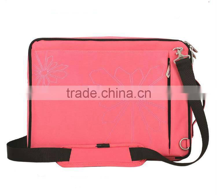 Pink Printed Laptop Bag Women