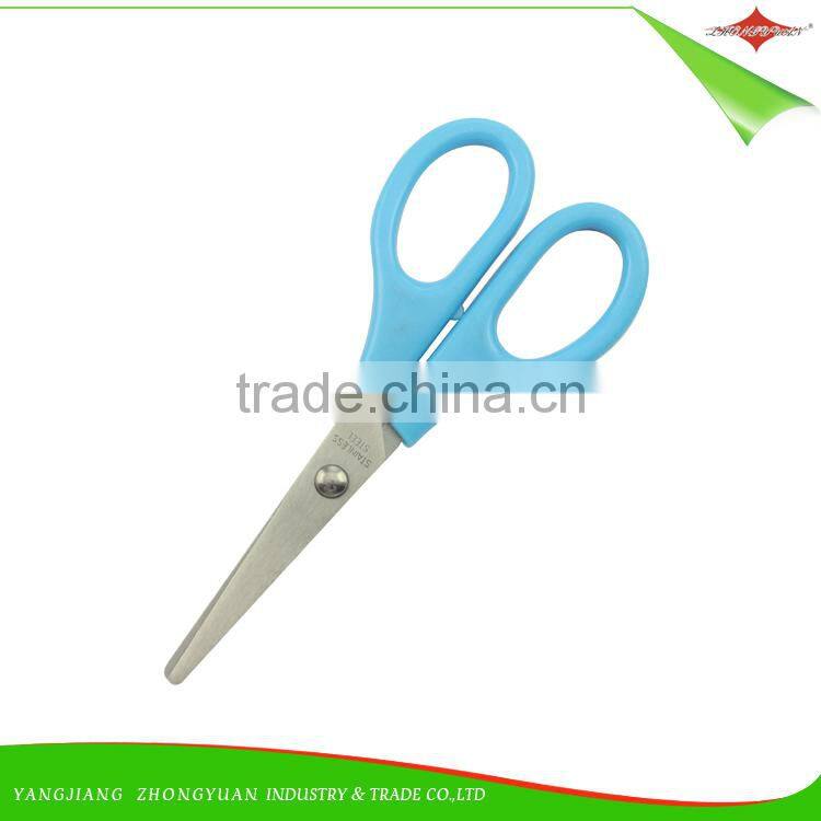 ZY-J7004 wholesale office students school scissors best quality stainless steel paper cutting