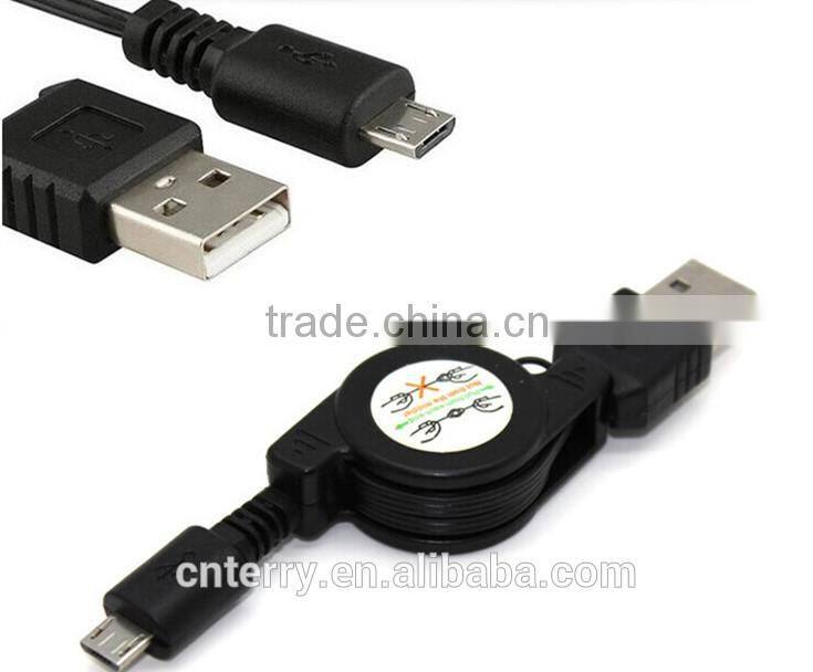 Colour retractable USB Charging Cable Charger line for iPhone ,Samsung