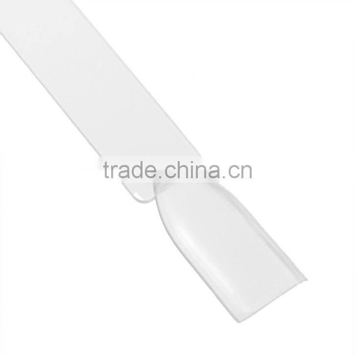 50 Transparent False Nail Art Tips Stickers Display Practice Fan Board