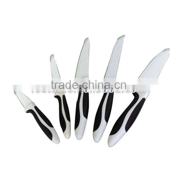 6PCS non-stick coating knife set