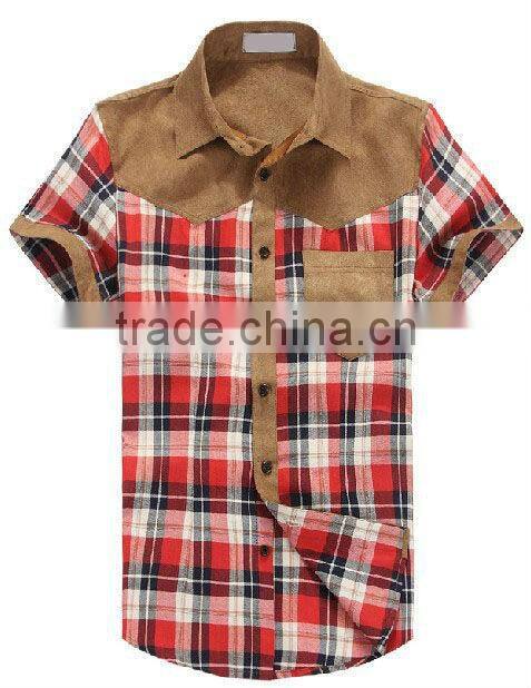 Newest Men's Plaid Long Sleeves Slim Cut Casual Shirt