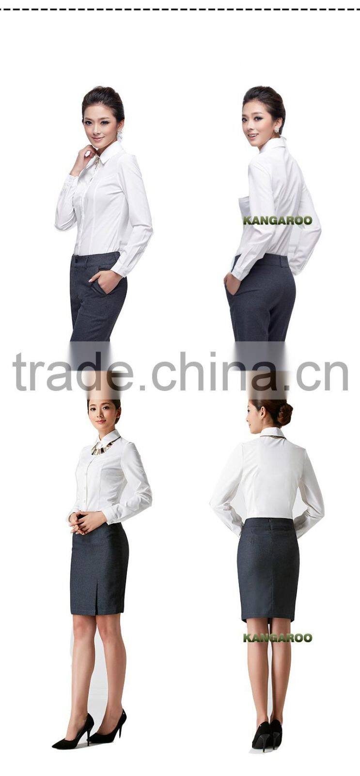 Xxl Plus Sized Office Women Pants Suit Uniform