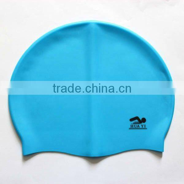 Swim sport kid 100% waterproof silicone swim cap funny cartoon shaped swim goggles