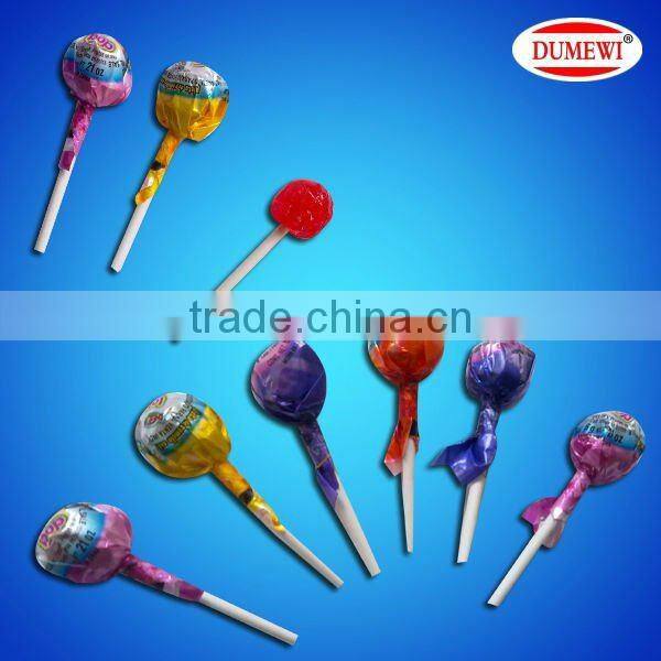 Fruit Round Ball Candy Whistle Lollipop