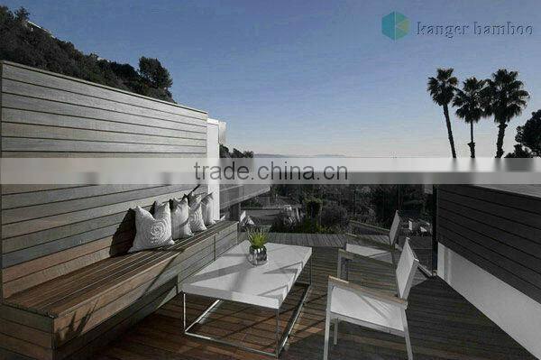 Outdoor Strand Woven Bamboo Decking with 20mm Thickness Dark Chocolate Color -KE-OS0823