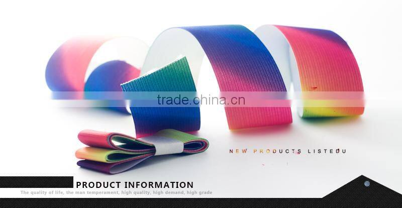 Factory Wholesale Custom Printed Wave Wide Grosgrain Rainbow Ribbon For Bulk Ribbon