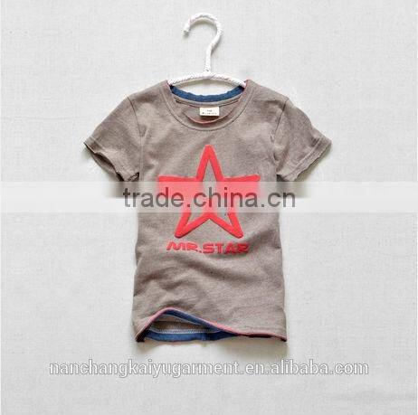 2017 fashion boy kids printed T shirt wholesale