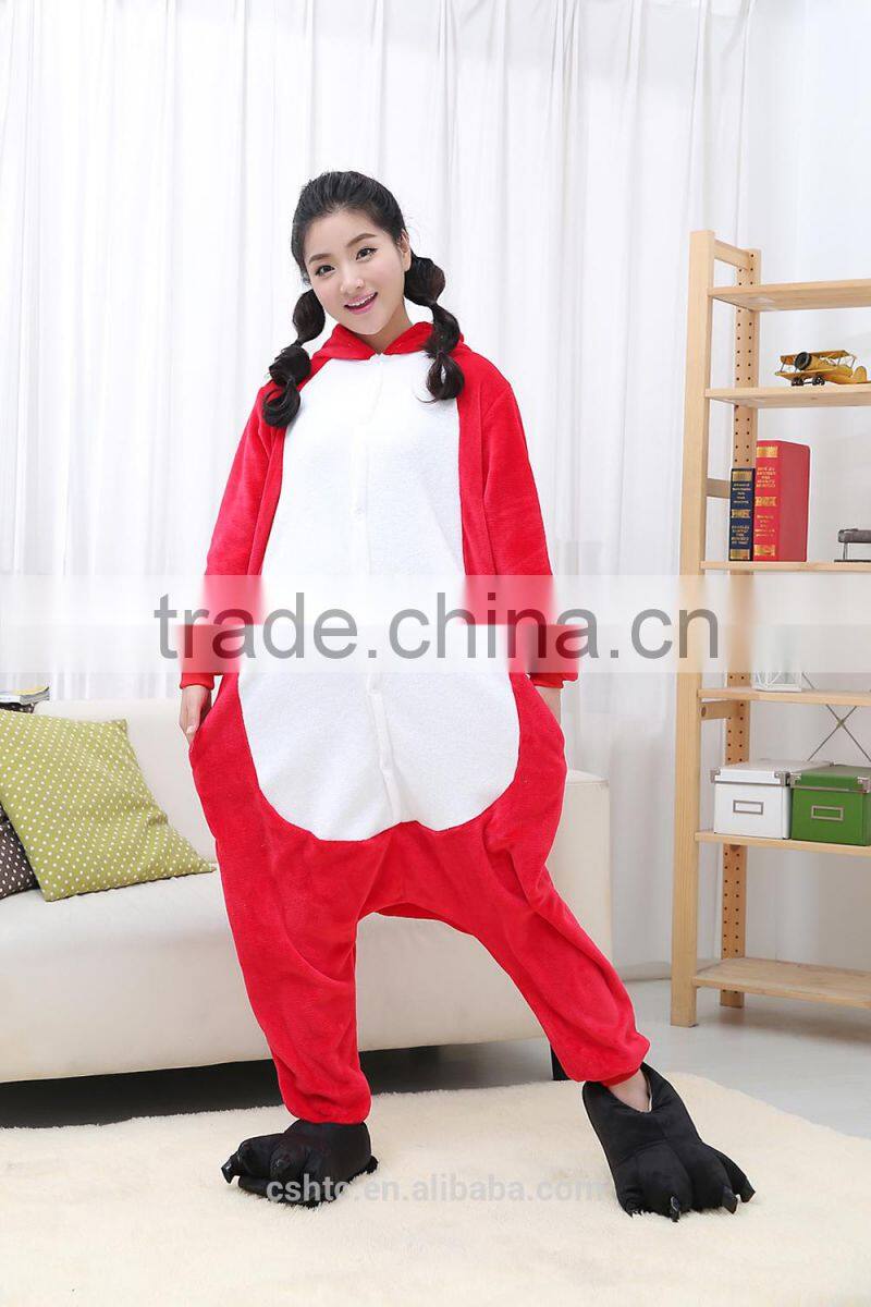 flannel cartoon adult animal jumpsuit animal pajamas jumpsuit