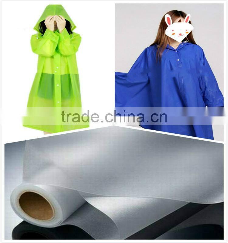 Adult 100% EVA Waterproof Raincoat in Football Field