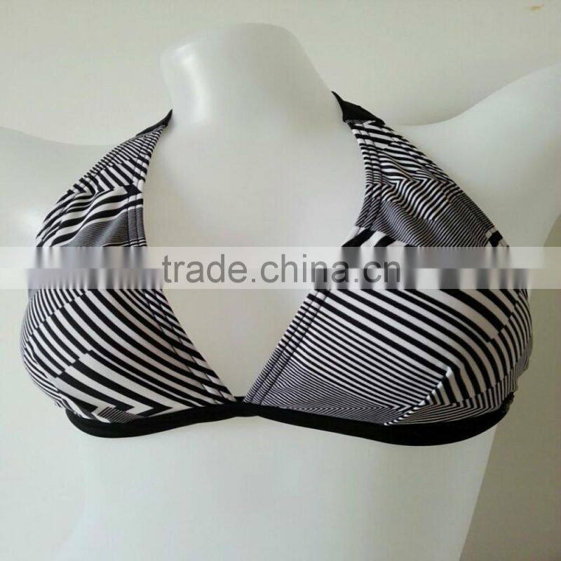 Young lady sunshine floral bikini swimsuit