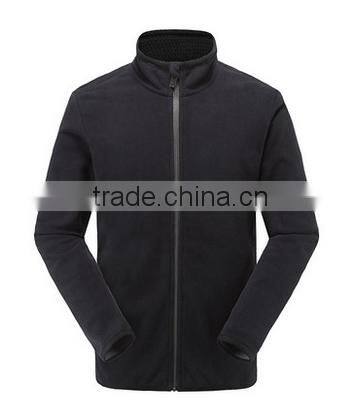 China Oem good quality Cheaper customized designs polar fleece jackets wholesale contrast color stand collar jackets