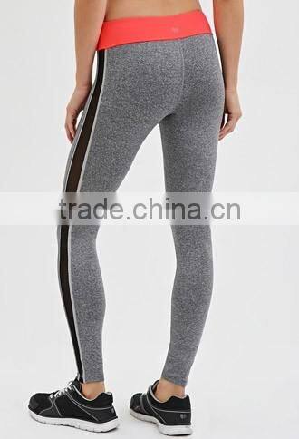 Mesh splicing stretch leggings