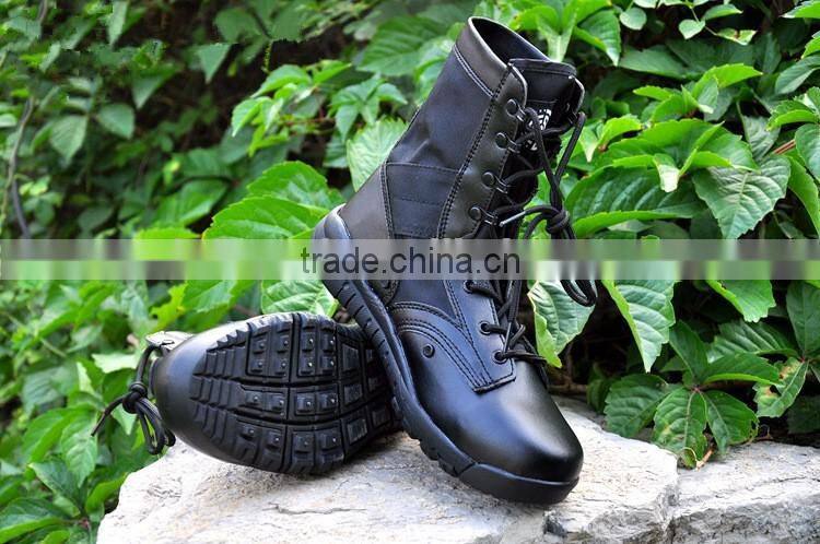 Fashion winter army boots Genuine Leather Tactical Men's working Combat Hunting Military Boots