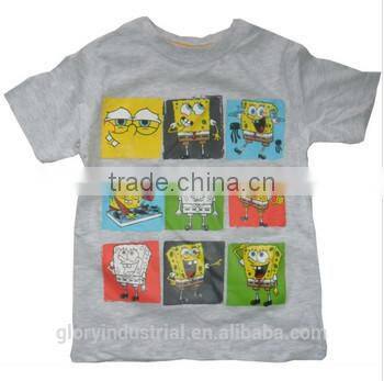 Fashion cute kids t shirt spongebob