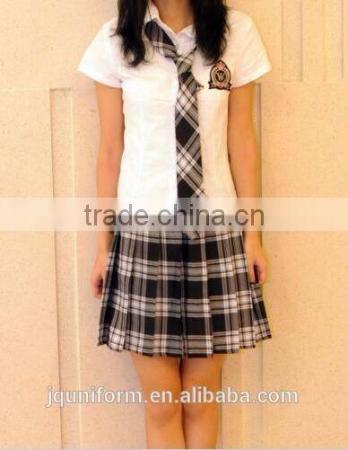 Juqian 2016 Junior and senior girls high school uniforms suit vest shirt sports uniforms