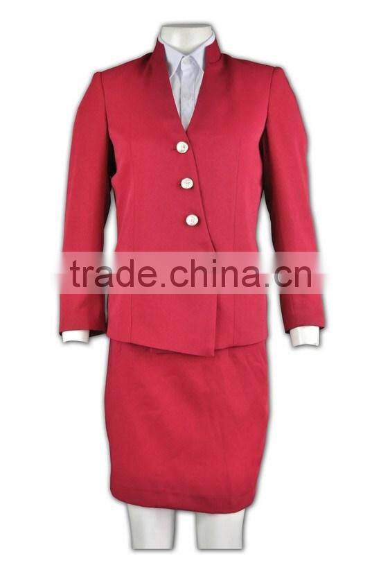two button good quality anti-wrinkle customizable womens suit nice skirt suits for women