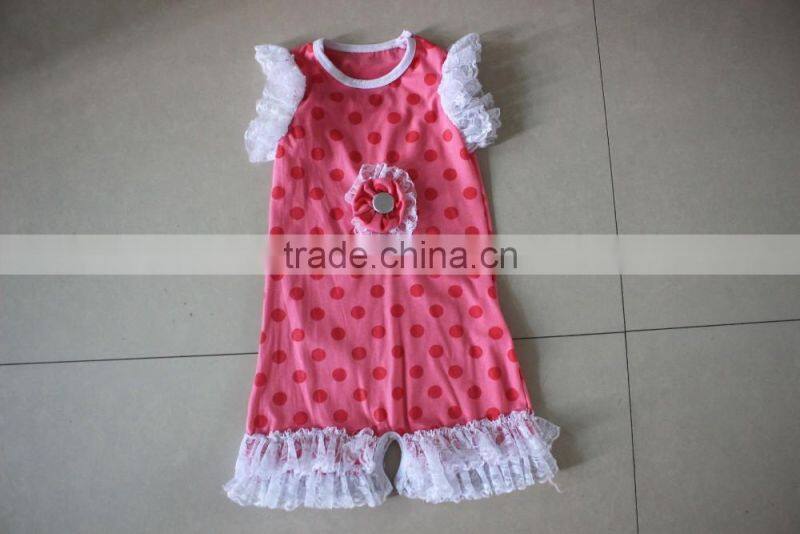Wholesale baby girls fashion cotton romper the new born baby romper clothes boutique kids infant romper