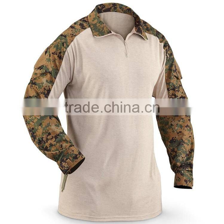 Digital camouflage military uniform army combat shirt