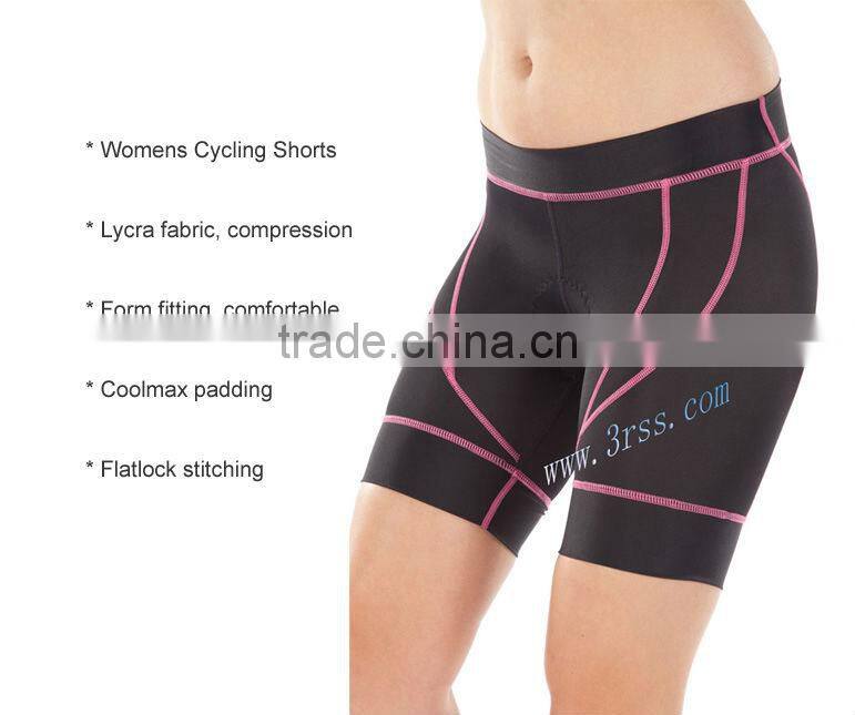 womes padded cycling shorts