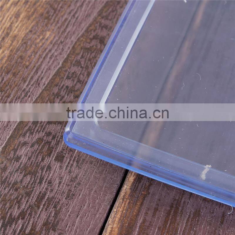 Good Quality Light Blue Transparent Vertical ID Card Holders