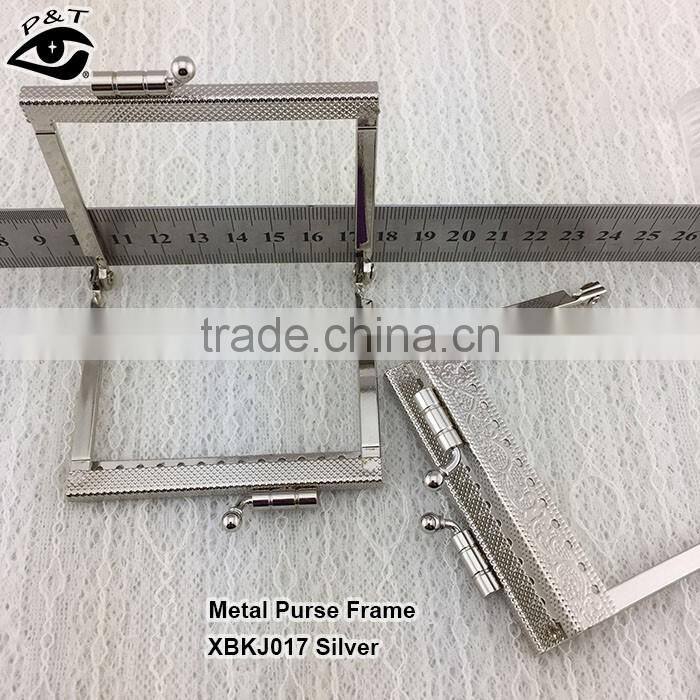Fashionable metal clutch purse frame for evening handbags