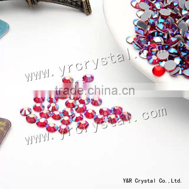 Best quality crystal AB hot fix rhinestones