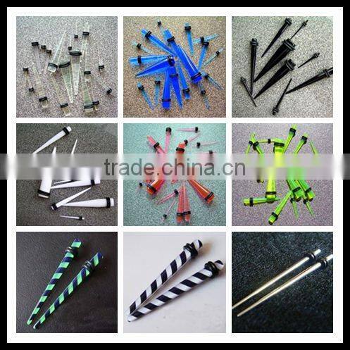 316L stainless steel ear piercing taper /ear piercing jewelry /body jewelry