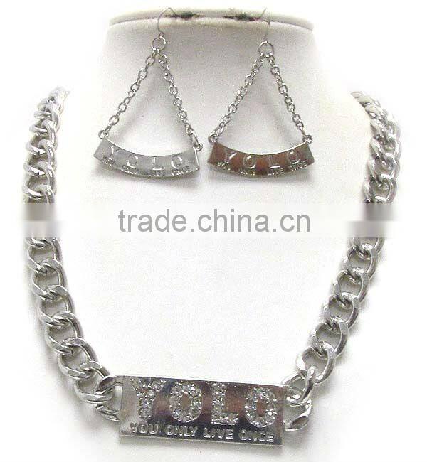 Beauty shop theme dryer brush comb mirror dangle large scissors link necklace earring set