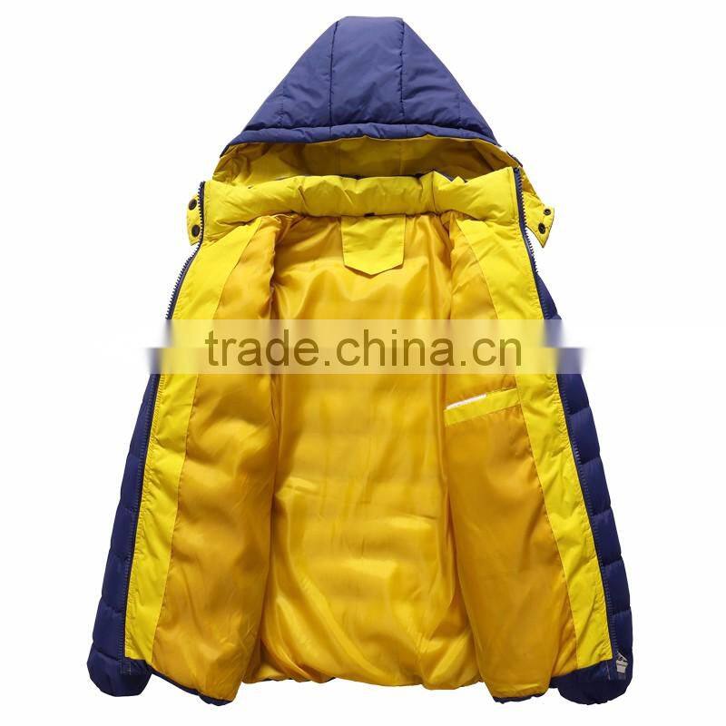 2016 new design men's warm and waterproof cotton-padded coat
