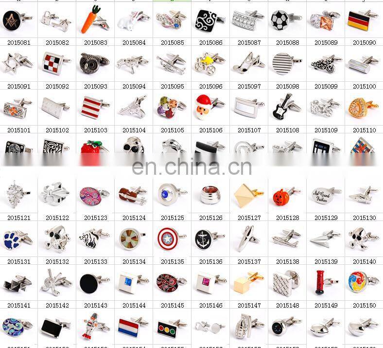 SHAMROCK CLOVER CUFFLINKS IN SILVER