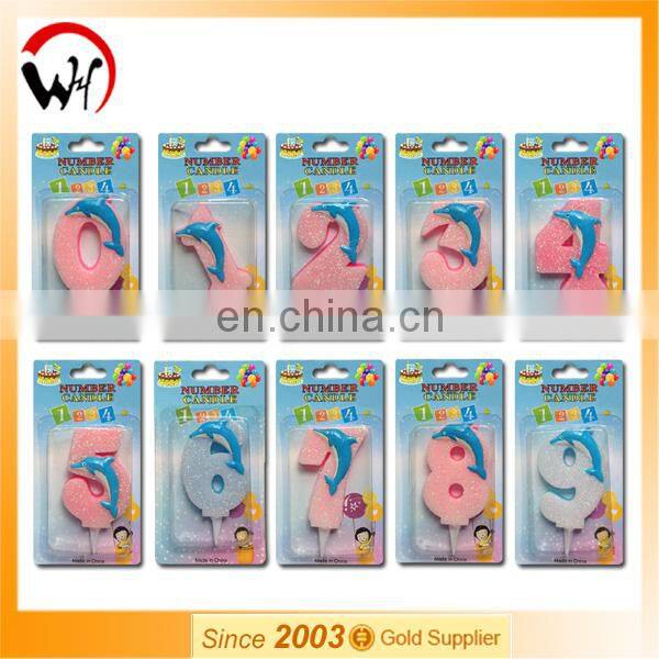 2017 Kids Unique Glitter Party Number Birthday Candle